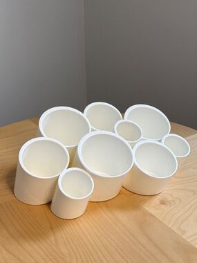 White Space Age Style Wall Hanging Tabletop Organizer by boon